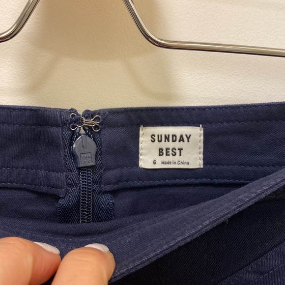 Aritzia Sunday Best Whitney Skirt, Navy Blue, Women’s Size 6 - Picture 9 of 9